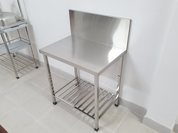 bàn bếp inox 2 tầng