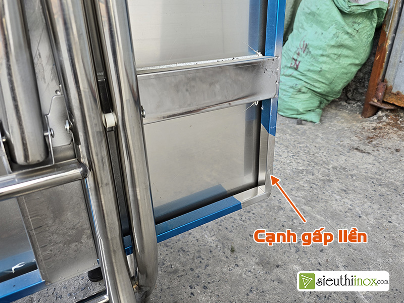 bàn xếp inox 1200x700