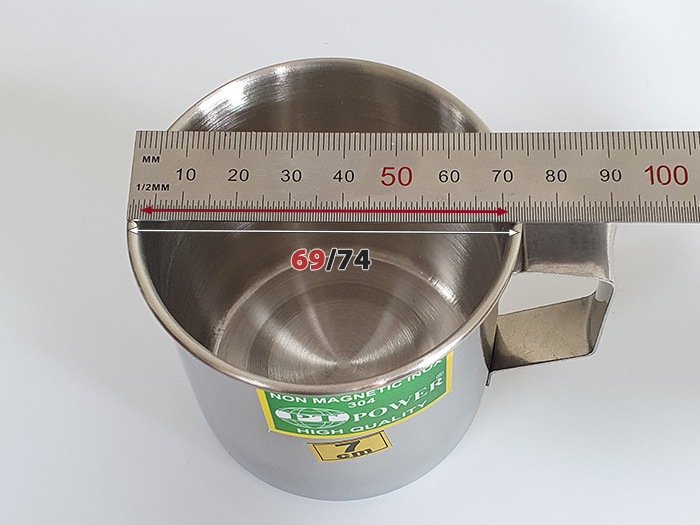 kích thước ca inox 7cm 304