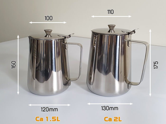 kích thước ca inox có nắp