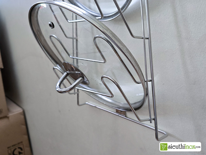Giá để vung xoong nồi inox 304