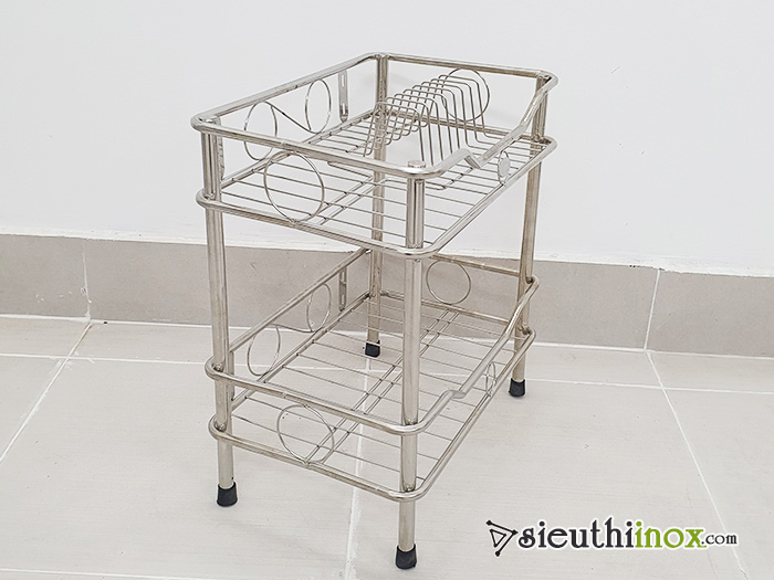 Chạn bát inox 2 tầng 25x40cm