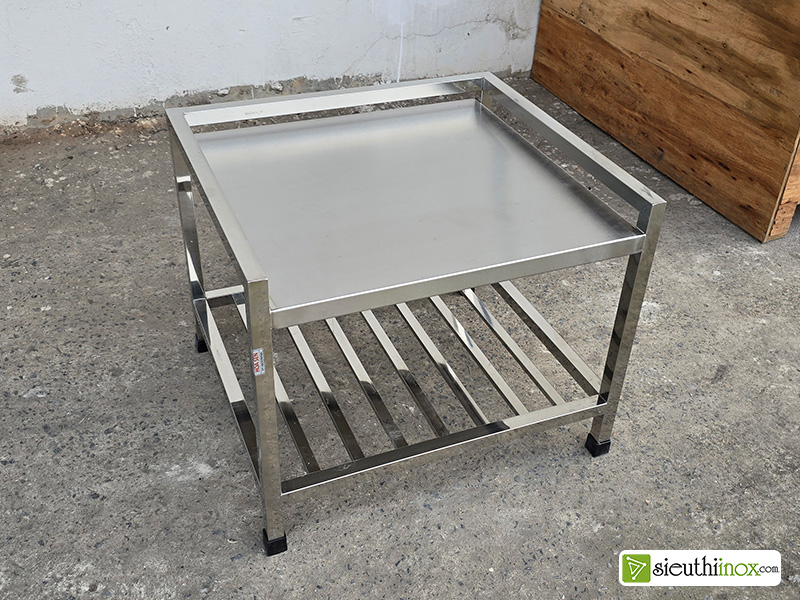 kệ inox 2 tầng để máy rửa bát, máy giặt
