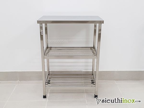 Hình ảnh kệ inox 3 tầng 40x60