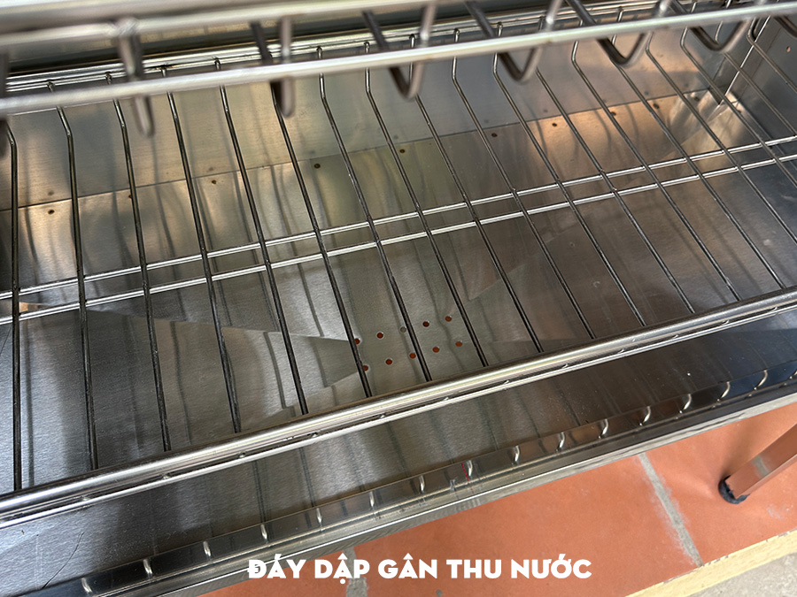 Tủ bát đĩa inox 90x35 chân cao