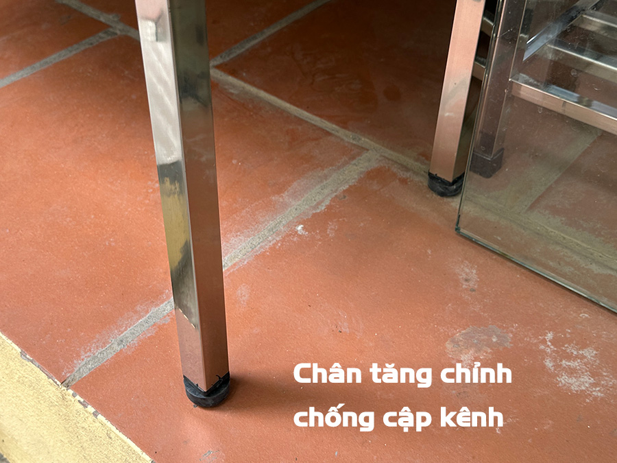 Tủ bát đĩa inox 90x35 chân cao