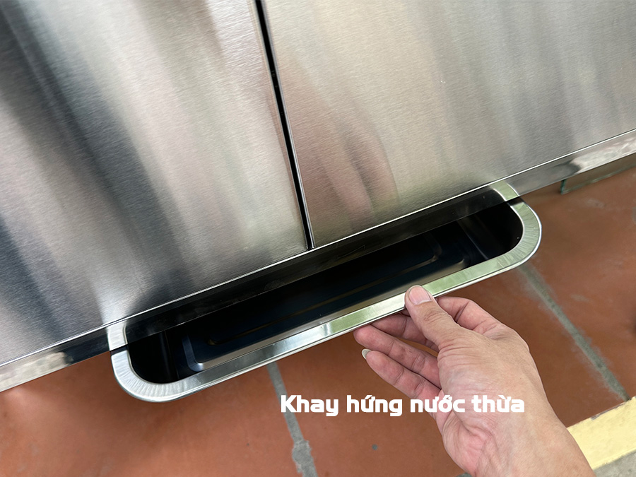 Tủ bát đĩa inox 90x35 chân cao