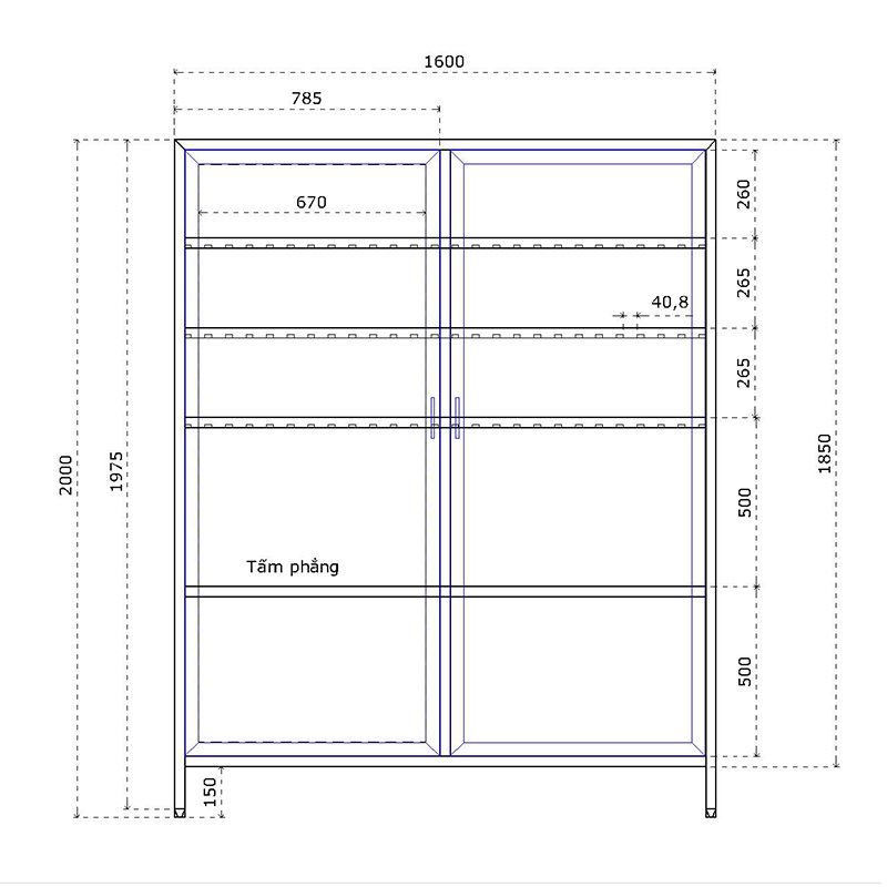 kích thước tủ inox đựng đồ đa năng