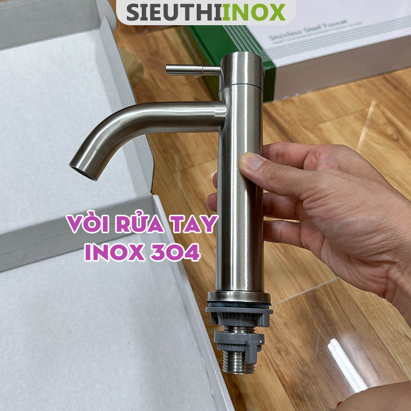 vòi rửa tay inox 304, cf011