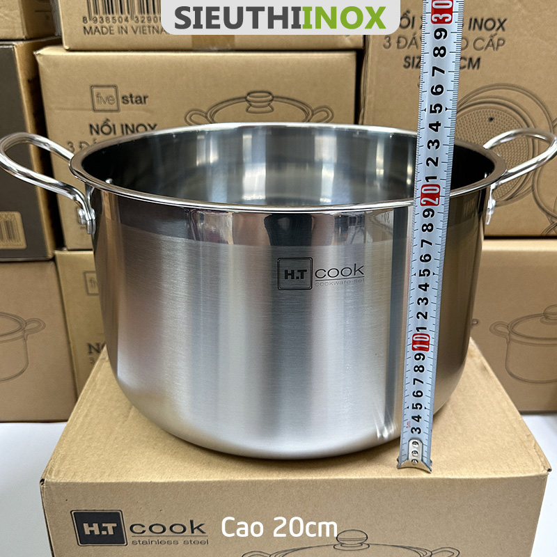 Nồi inox 1 đáy 32cm ht cook